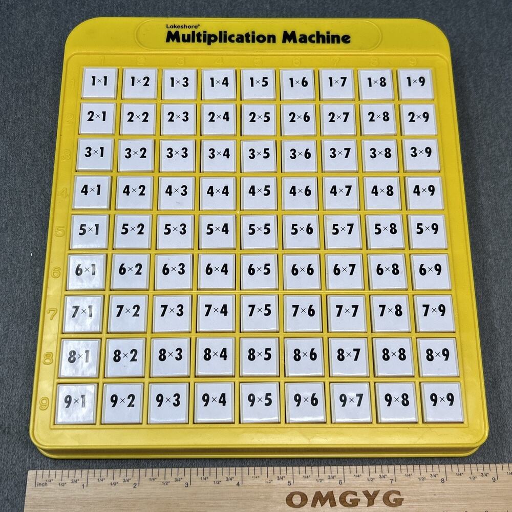 Multiplication Machine Kids Learning Toy - Yellow - Picture 3 of 7